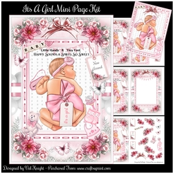 Its A Girl Mini Page Kit