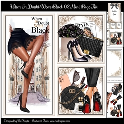 When In Doubt Wear Black 02 Mini Page Kit 