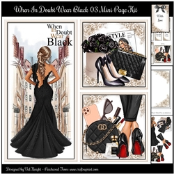 When In Doubt Wear Black 03 Mini Page Kit