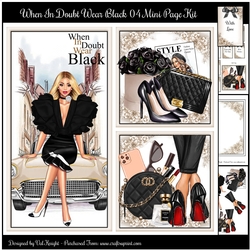When In Doubt Wear Black 04 Mini Page Kit