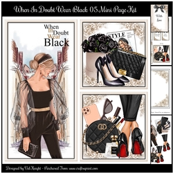When In Doubt Wear Black 05 Mini Page Kit