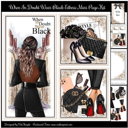 When In Doubt Wear Black Ethnic Mini Page Kit