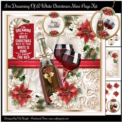 Im Dreaming Of A White Christmas Mini Page Kit
