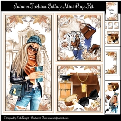 Autumn Fashion Collage Mini Page Kit