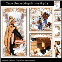 Autumn Fashion Collage 04 Mini Page Kit