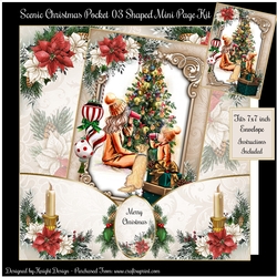Scenic Christmas Pocket 03 Shaped Mini Page Kit