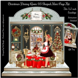 Christmas Dining Room 03 Shaped Mini Page Kit