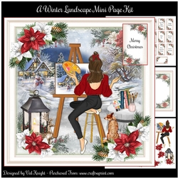 A Winter Landscape Mini Page Kit