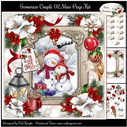 Snowman Couple 02 Mini Page Kit