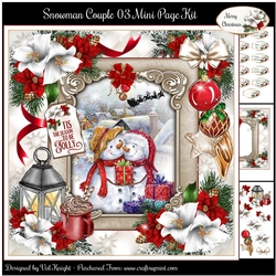 Snowman Couple 03 Mini Page Kit