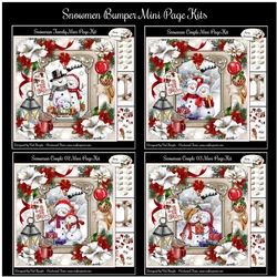 Snowmen Bumper Mini Page Kits