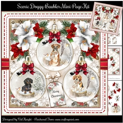 Scenic Doggy Baubles Mini Page Kit