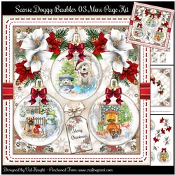 Scenic Doggy Baubles 03 Mini Page Kit