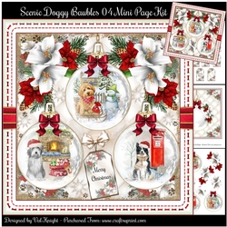 Scenic Doggy Baubles 04 Mini Page Kit
