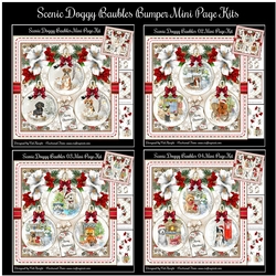 Scenic Doggy Baubles Bumper Mini Page Kits