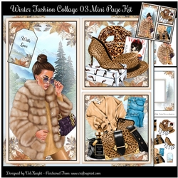 Winter Fashion Collage 03 Mini Page Kit