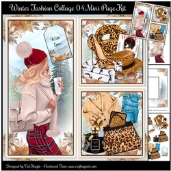 Winter Fashion Collage 04 Mini Page Kit