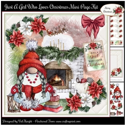 Just A Girl Who Loves Christmas Mini Page Kit