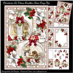 Christmas At Home Baubles Mini Page Kit