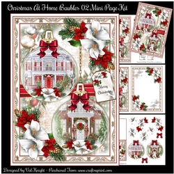 Christmas At Home Baubles 02 Mini Page Kit
