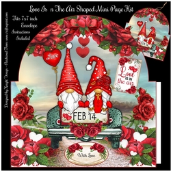 Love Is In The Air Shaped Mini Page Kit