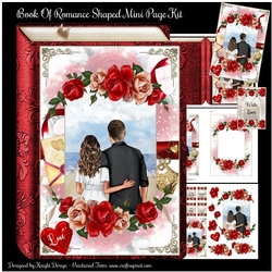 Book Of Romance Shaped Mini Page Kit