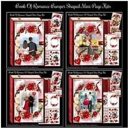 Book Of Romance Bumper Shaped Mini Page Kits