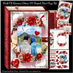 Book Of Romance Ethnic 03 - Shaped Mini Page Kit