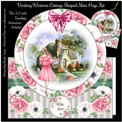 Visiting Wisteria Cottage Shaped Mini Page Kit