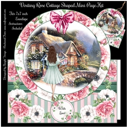 Visiting Rose Cottage Shaped Mini Page Kit