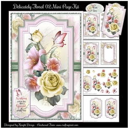 Delicately Floral 02 Mini Page Kit