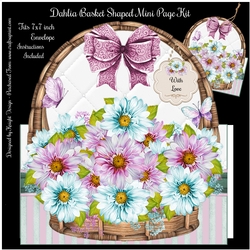 Dahlia Basket Shaped Mini Page Kit 