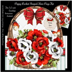 Poppy Basket Shaped Mini Page Kit