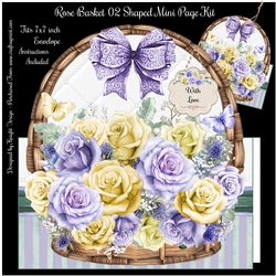 Rose Basket 02 Shaped Mini Page Kit