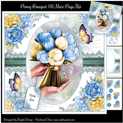 Peony Bouquet 02 Mini Page Kit
