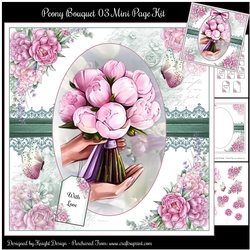 Peony Bouquet 03 Mini Page Kit