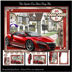The Sports Car Male Mini Page Kit 