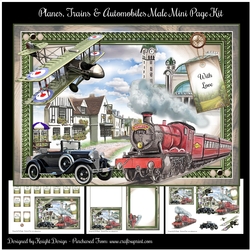 cup1147116_58488 - Planes, Trains & Automobiles Mini Page Kit 