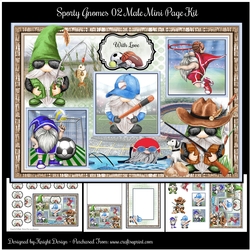 Sporty Gnomes 02 Male Mini Page Kit