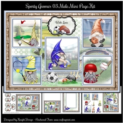 Sporty Gnomes 03 Male Mini Page Kit