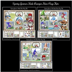 Sporty Gnomes Male Bumper Mini Page Kits