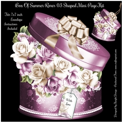 Box Of Summer Roses 03 Shaped Mini Page Kit 