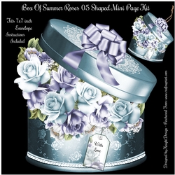 Box Of Summer Roses 05 Shaped Mini Page Kit 