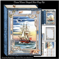 Ocean Waves Shaped Mini Page Kit