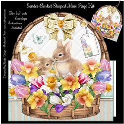 Easter Basket Shaped Mini Page Kit