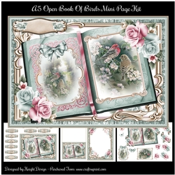 A5 Open Book Of Birds Mini Page Kit