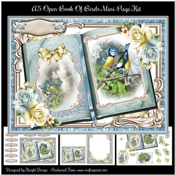 A5 Open Book Of Birds 02 Mini Page Kit