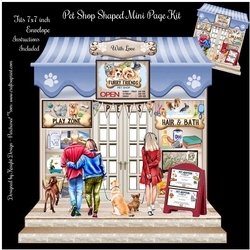 Furry Friends Pet Shop Shaped Mini Page Kit