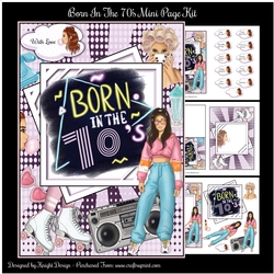 Born In The 70s Mini Page Kit
