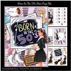 Born In The 50s Mini Page Kit